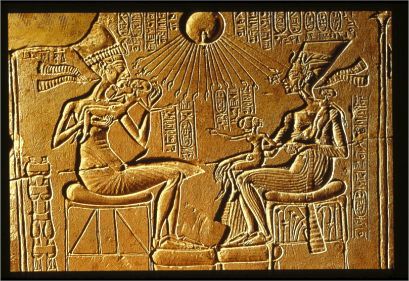 Together Akhenaten and Nefertiti transformed the religious practices of ancient Egyptian society. 